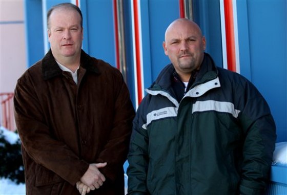 Retired New York City Det. John Walcott, left, and Det. Richard Volpe in Tarrytown, N.Y. on Jan. 13. Volpe and Walcott spent Sept. 11 breathing in clouds of soot at the World Trade Center. Yet that is no guarantee that the ex-cops, or many others like them, will qualify for a substantial share of the $2.78 billion Congress has set to compensate people who fell ill after being exposed to ground zero toxins. 